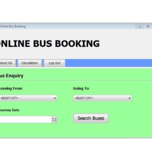 Bus Booking System in Java and MySQL